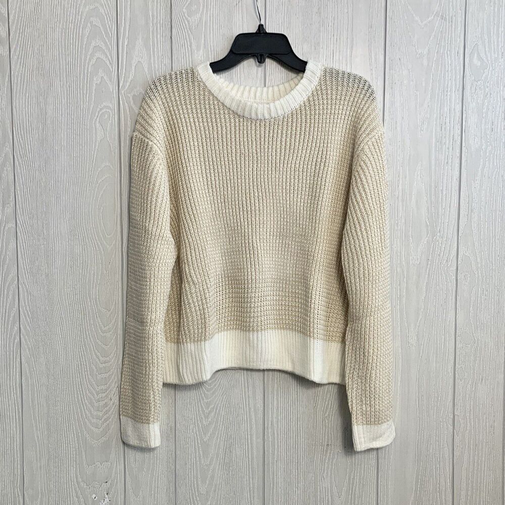 Stitches & Stripes Cream Pullover Sweater XXL NWT